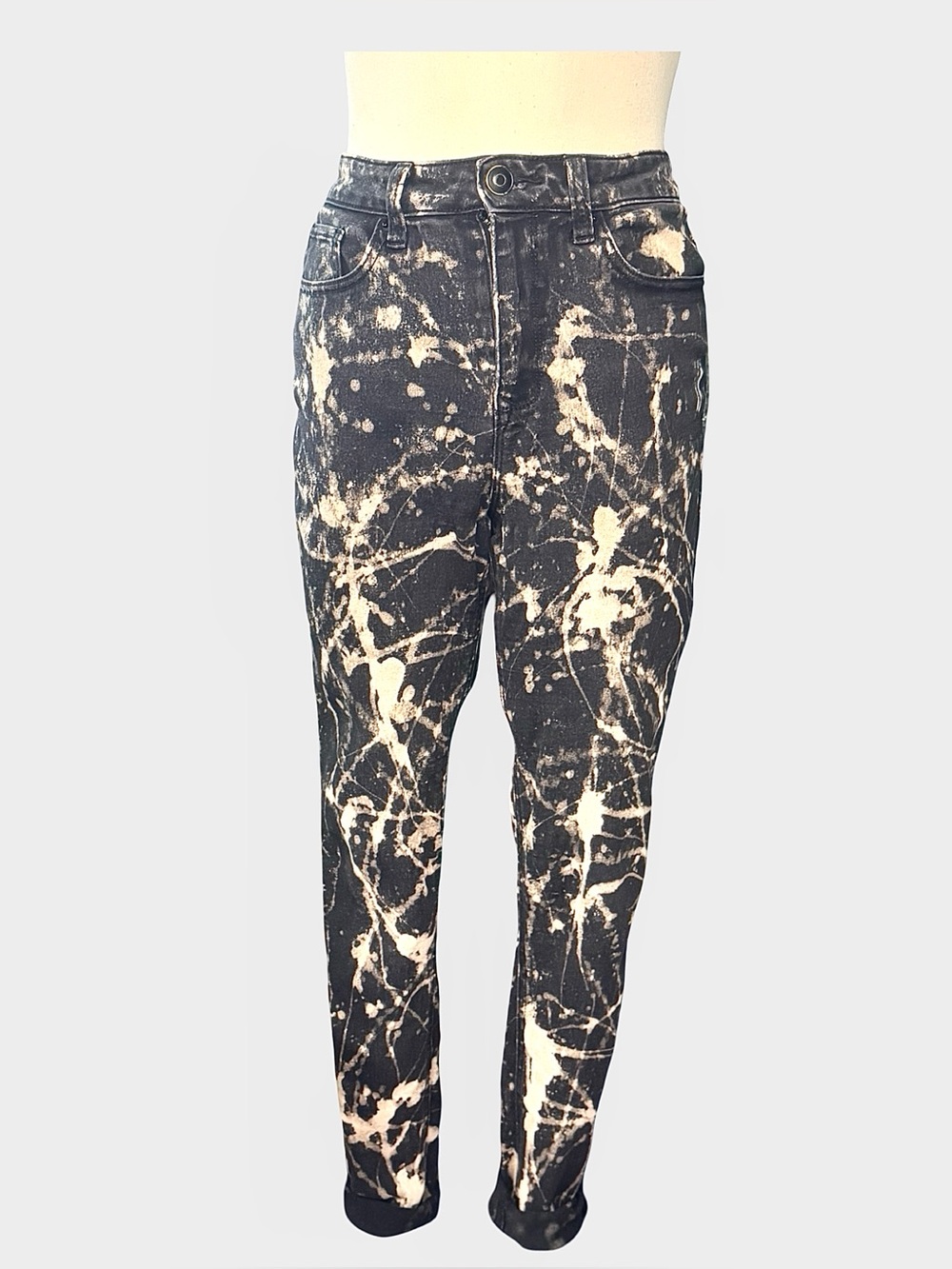 Custom beach splattered jeans